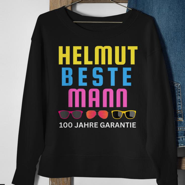 Helmut Beste Mann 100 Jahre Garantie Mallorca Party Schwarz Sweatshirt Geschenke für alte Frauen