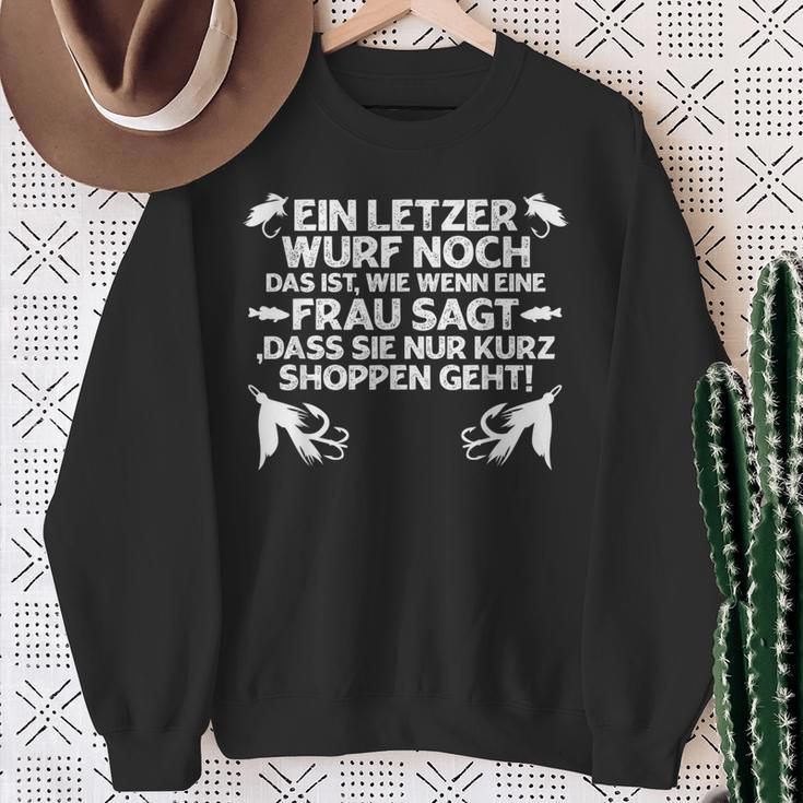 Herren Angeln I Lustiger Spruch Fischer Angel-Zubehör Papa Opa Cool Sweatshirt Geschenke für alte Frauen