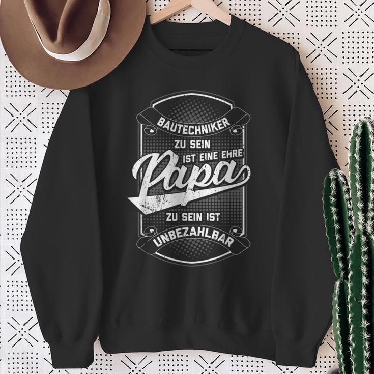 Herren Bautechniker Papa Ehreatertag Konstrukteur Sweatshirt Geschenke für alte Frauen