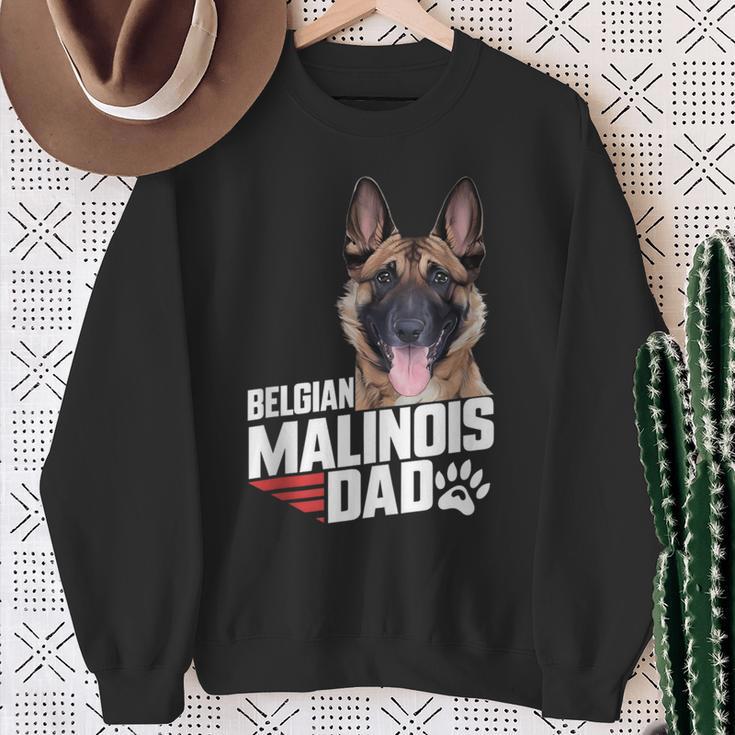 Herren Belgischer Malinois Hund Papa Belgischer Schäferhund Hundebesitzer Papa Sweatshirt Geschenke für alte Frauen