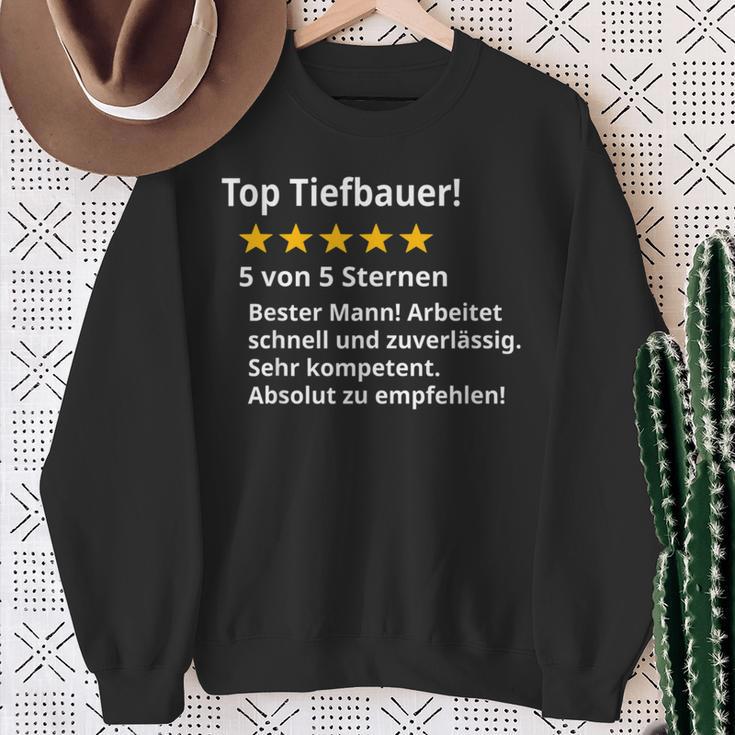 Herren Bester Tiefbauer Spruch Lustig Beruf Prüfung Sweatshirt Geschenke für alte Frauen