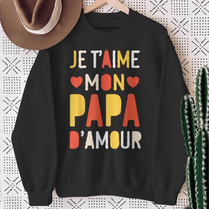 Herren Cadeau D'anniversaire Fête Des Pères Pour Son Papa D'amour Sweatshirt Geschenke für alte Frauen