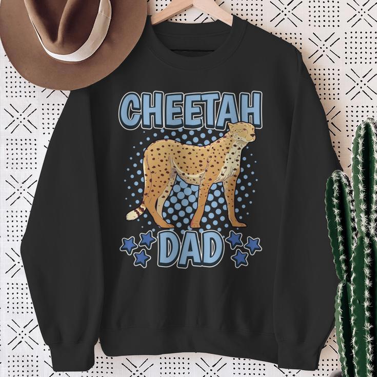 Herren Cheetah Dad Papaatertag Gepard Sweatshirt Geschenke für alte Frauen