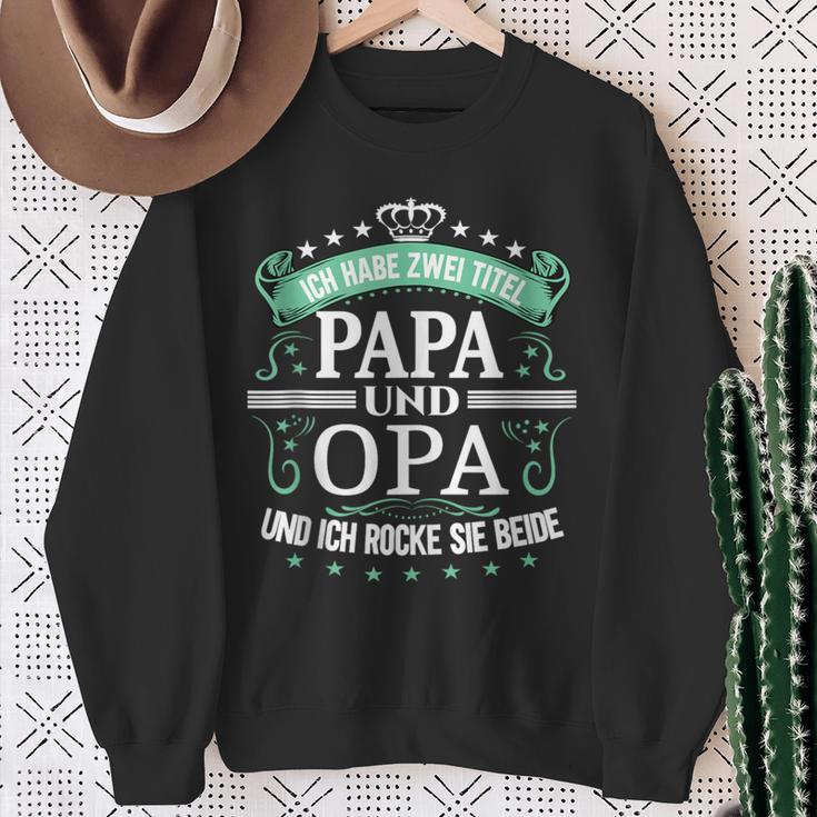 Herren Opa Atertag Papa Spruch Grossvater Geburtstag Sweatshirt Geschenke für alte Frauen