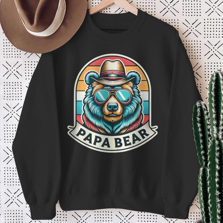 Herren Papa Bär Papa Bär Spruch Lustig Sweatshirt Geschenke für alte Frauen