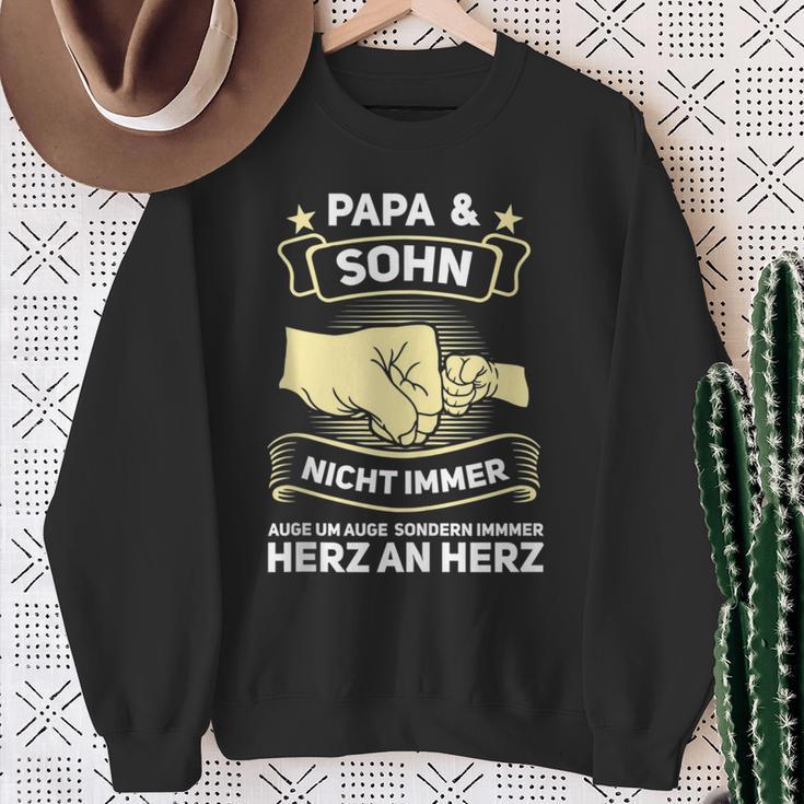 Herren Papa Sohn Familie Sweatshirt Geschenke für alte Frauen