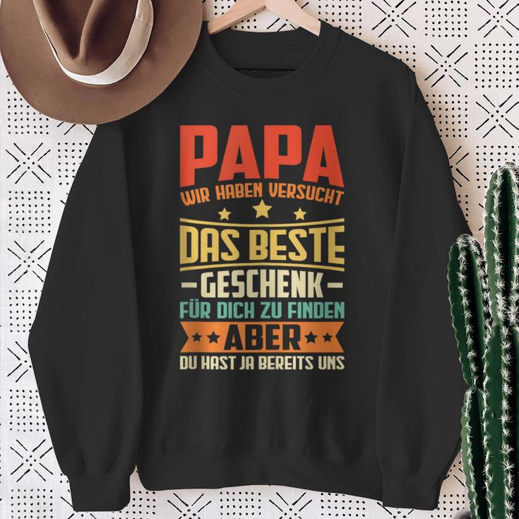 Herren Papa Undater Geschenk Lustiger Spruch Herrenatertag Sweatshirt Geschenke für alte Frauen