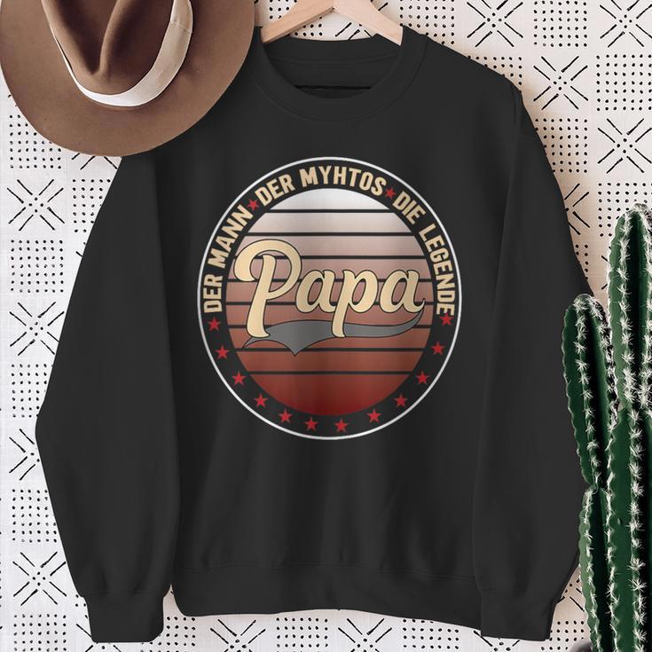 Herrenaterintage Geschenk Der Mann Der Mythos Die Legende Papa Sweatshirt Geschenke für alte Frauen