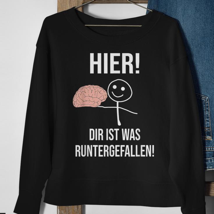 Hier Dir Ist Was Untergefen Black Sweatshirt Geschenke für alte Frauen