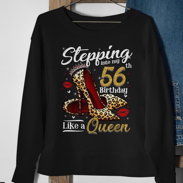 High Heels Stepping Into My 56Th Birthday 56 And Fabulous Sweatshirt Gifts for Old Women