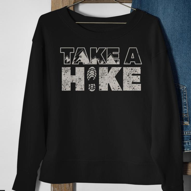 Take A Hike Vintage Outdoor Mountain Hiking Sweatshirt Gifts for Old Women