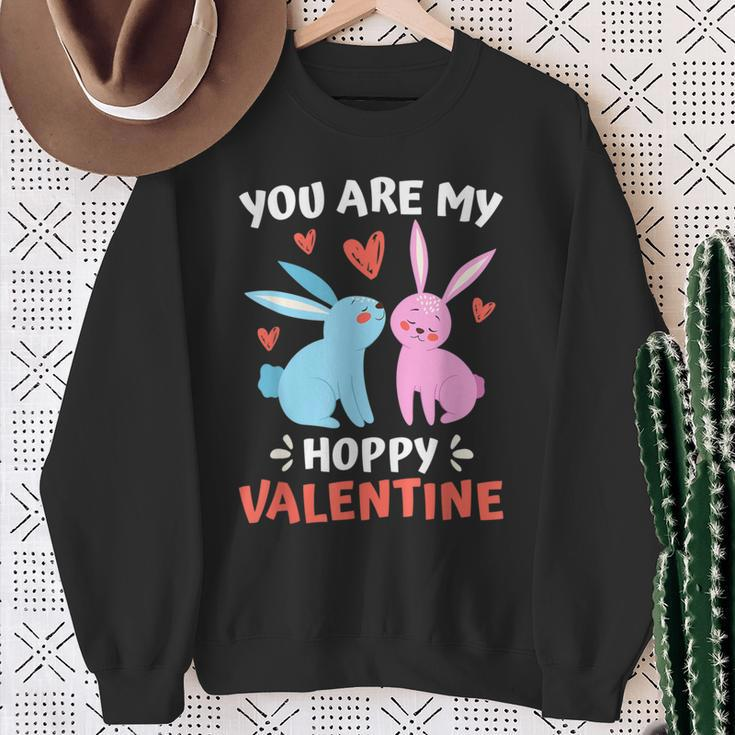 Hoppel Rabbit Ich Liebe Mein Hasen Valentine's Day Sweatshirt Geschenke für alte Frauen