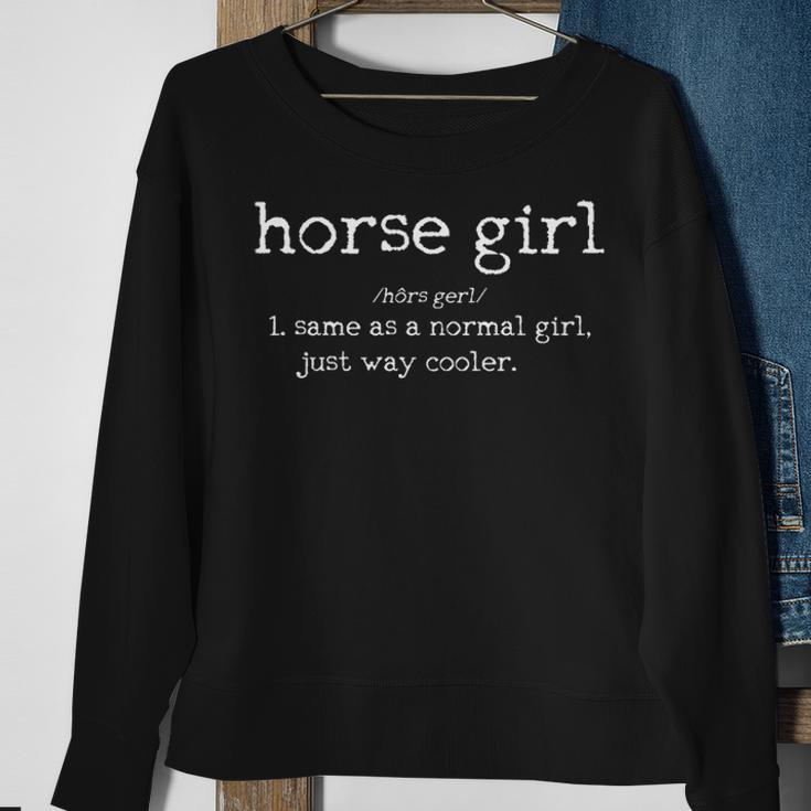 Horse Girl Definition Horseback Riding Rider Sweatshirt Gifts for Old Women