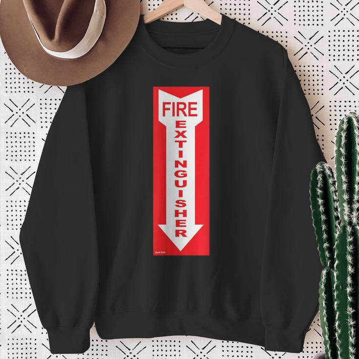 A Hot That Informs People When To Go In Case Of Fire Sweatshirt Gifts for Old Women