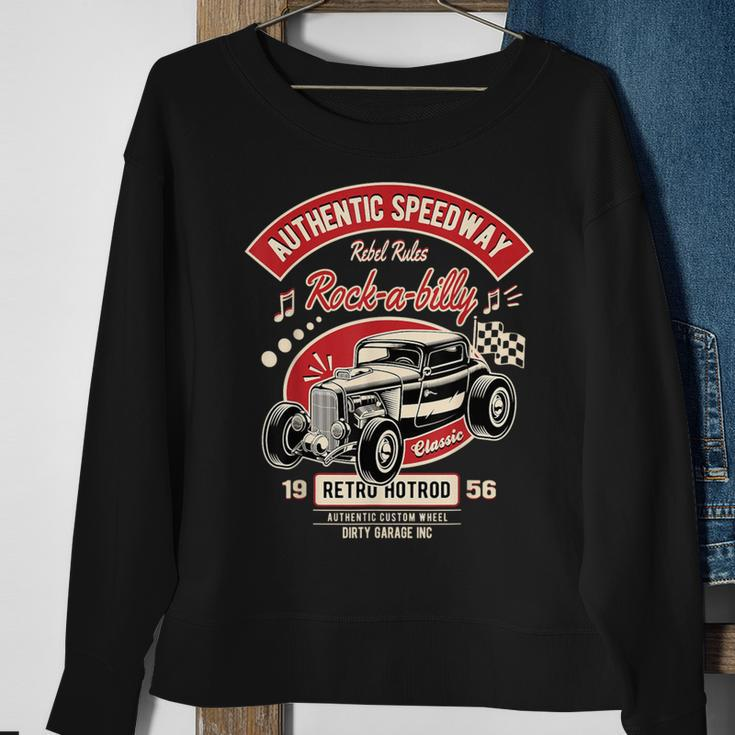 Hot Rod 50S Rockabilly Clothing Sock Hop Vintage Classic Car Sweatshirt Gifts for Old Women