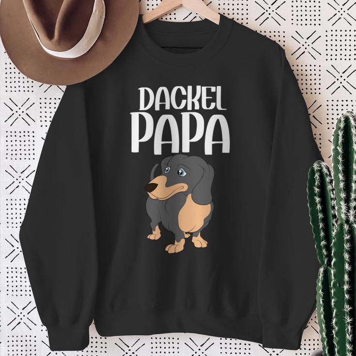 Hunde Papa Hundebesitzer Hundehalteratertag Dackel Sweatshirt Geschenke für alte Frauen