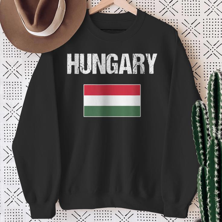 Hungary Flag Hungary Sweatshirt Geschenke für alte Frauen