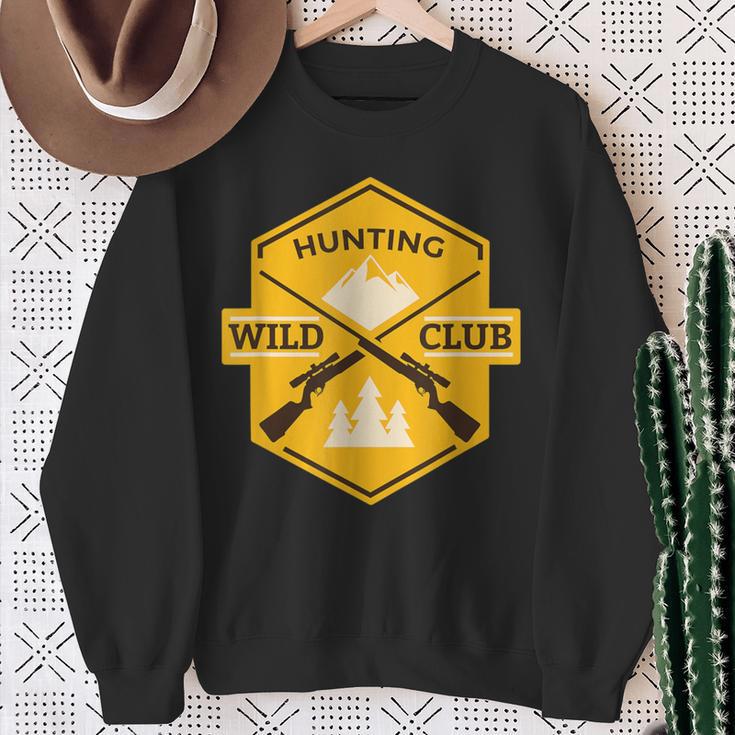 Hunting Club Hunting Hobby Sweatshirt Gifts for Old Women