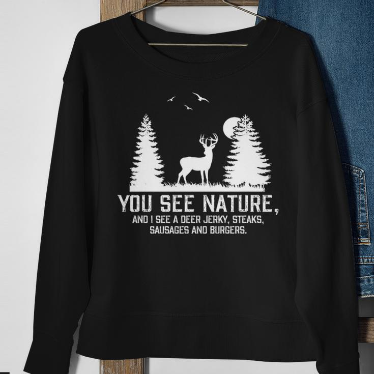 Hunting See Nature Hunting Sweatshirt Gifts for Old Women
