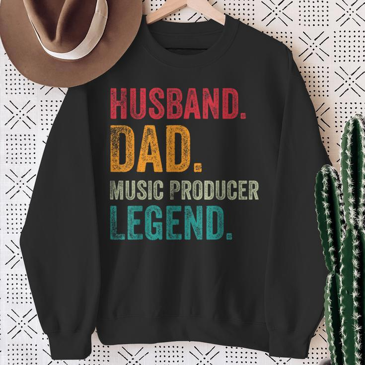 Husband Dad Music Producer Making Beats Beat Maker Sweatshirt Gifts for Old Women