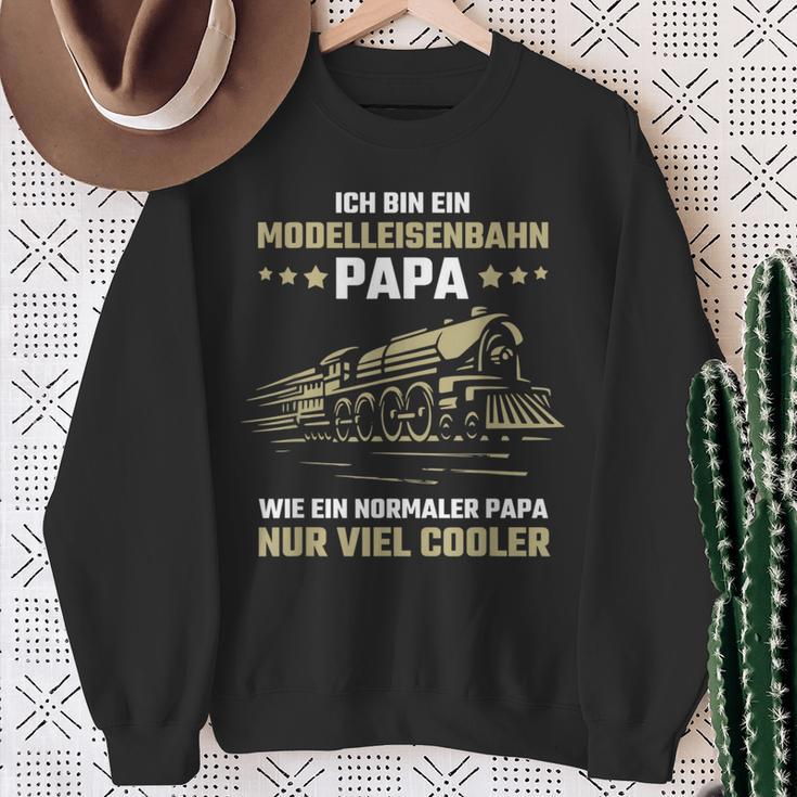 Ich Bin Ein Modellleisenbahn Papa Eisenbahn Modellbahn Sweatshirt Geschenke für alte Frauen