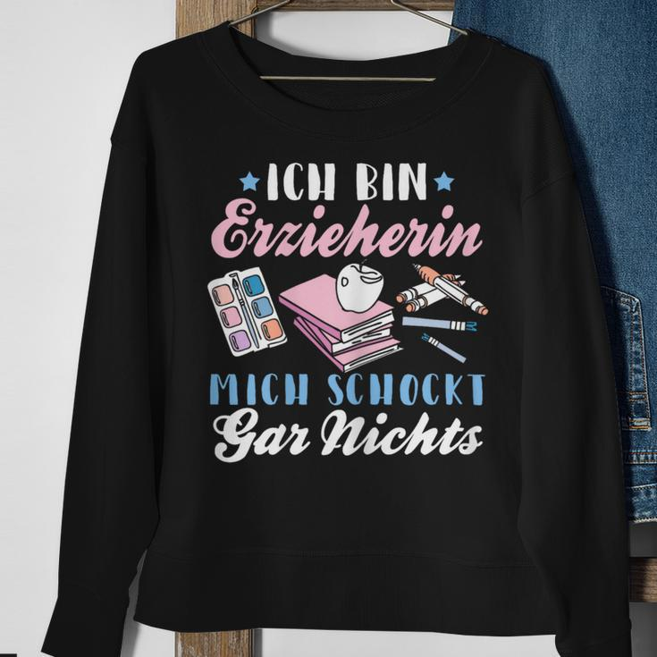 Ich Bin Erzieherin German Language Sweatshirt Geschenke für alte Frauen