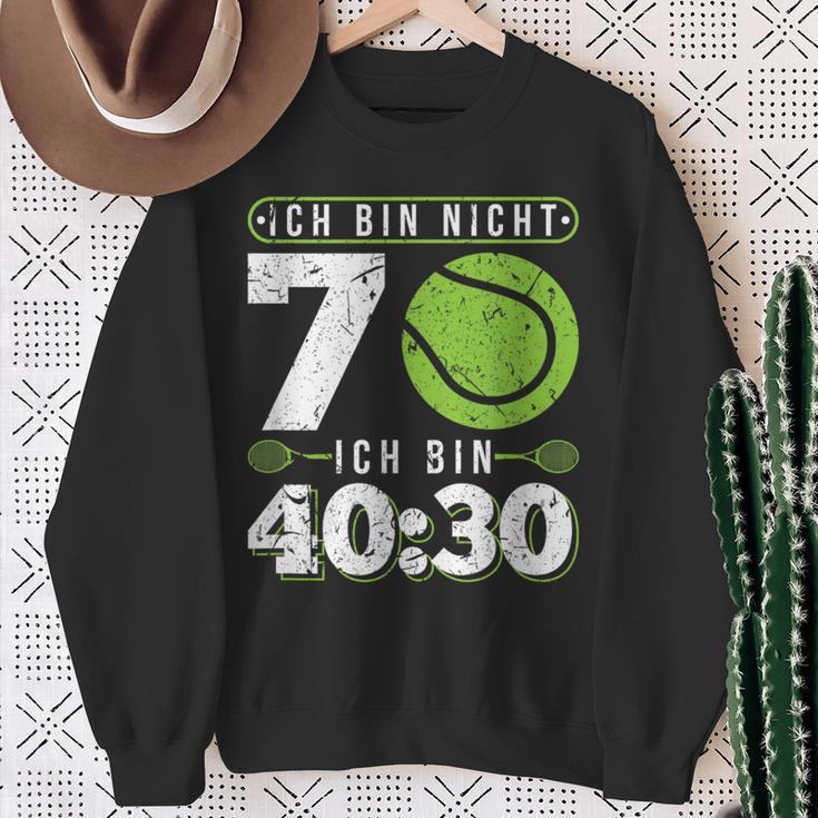 Ich Bin Nicht 70 Jahre Tennis 70Th Birthday Sweatshirt Geschenke für alte Frauen