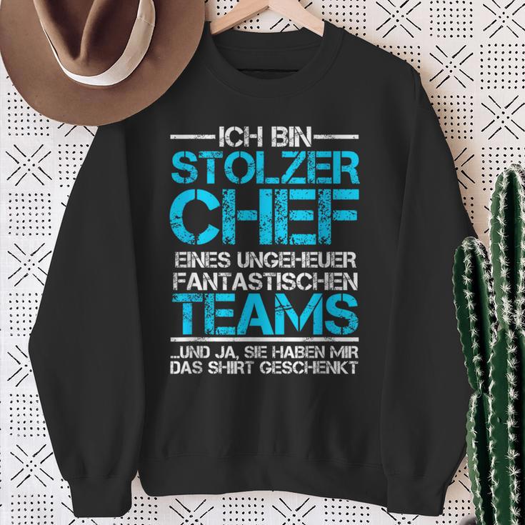 Ich Bin Stolzer Chef Einer Fantastischen Teams Sweatshirt Geschenke für alte Frauen