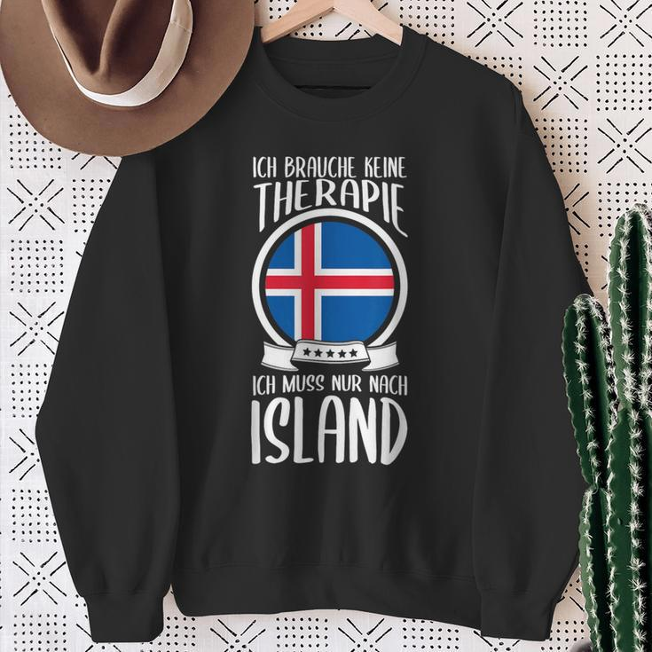 Ich Brauche Keine Therapie Ich Muss Nur Nach Island Holiday Sweatshirt Geschenke für alte Frauen