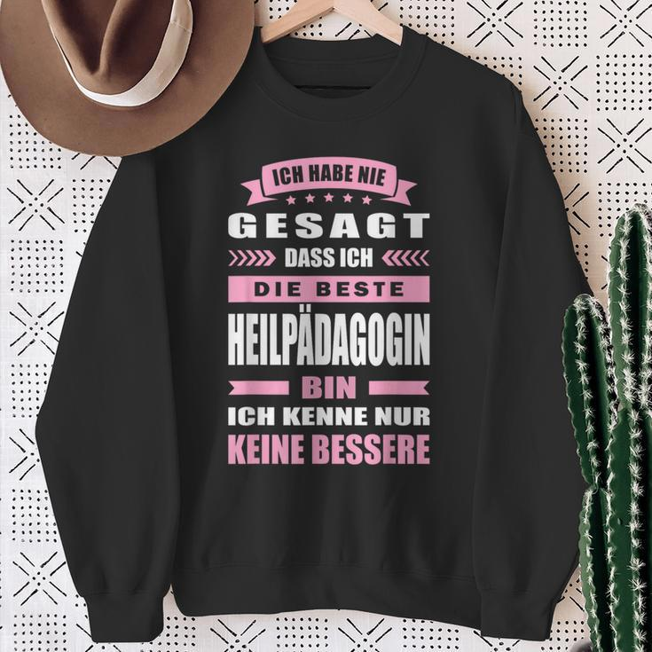 Ich Habe Nie Gesagt Dass Ich Die Beste Heilpädagogin Bin German Langu Sweatshirt Geschenke für alte Frauen