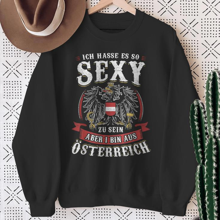 Ich Hasse Es So Sexy Zu Sein Aber I Bin Austria Sweatshirt Geschenke für alte Frauen