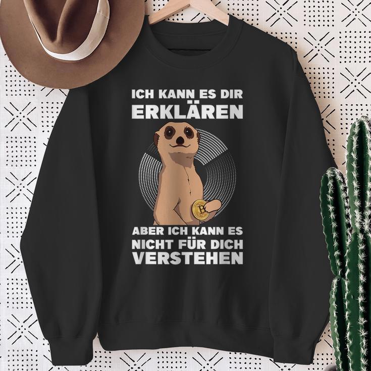 Ich Kann Es Dir Klaren Krypto Trader Miner Btc Bitcoin Sweatshirt Geschenke für alte Frauen