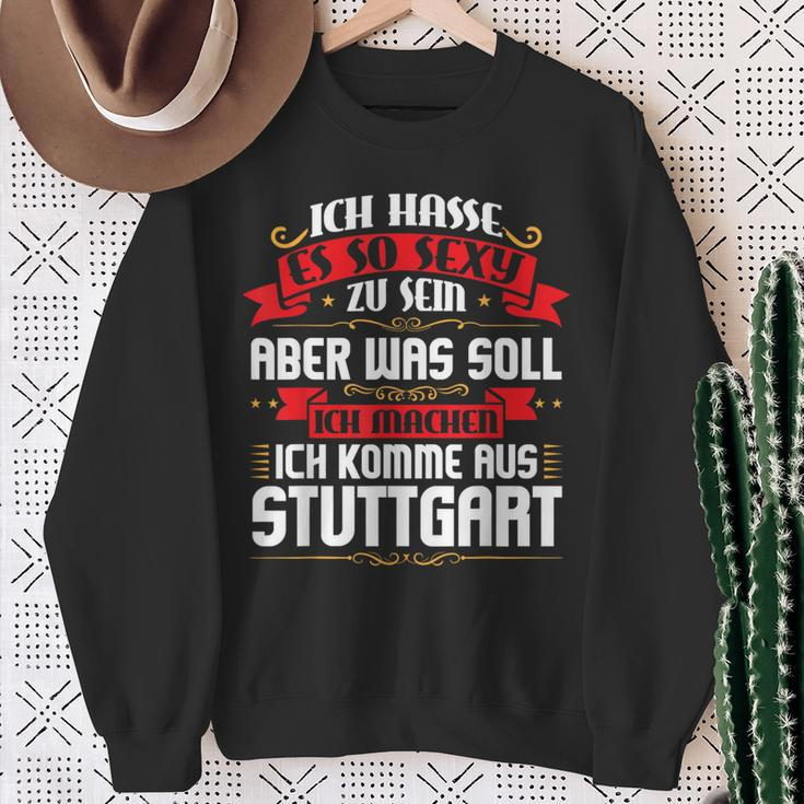Ich Komme Aus Stuttgart Stuggi Sweatshirt Geschenke für alte Frauen