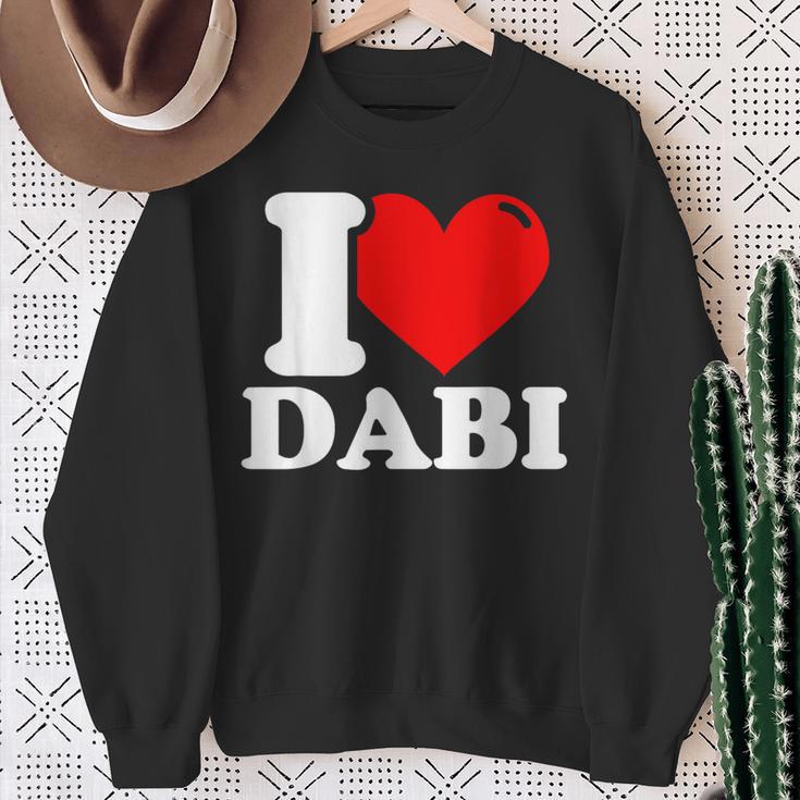 Ich Liebe Dabiornamen Sweatshirt Geschenke für alte Frauen