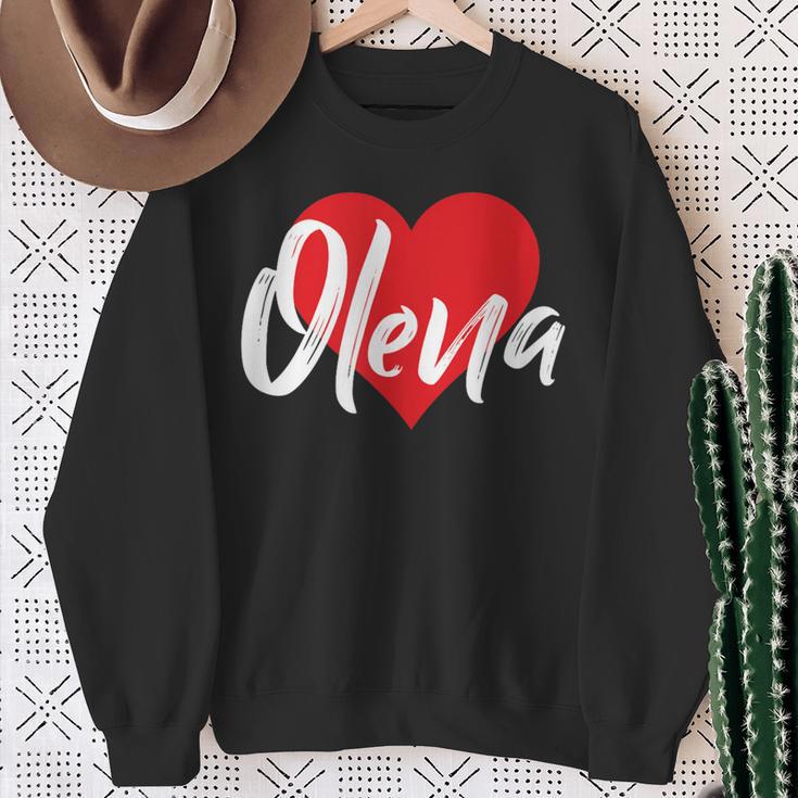 Ich Liebe Olena Sweatshirt Geschenke für alte Frauen