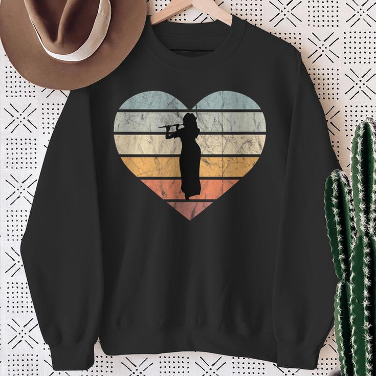 Ich Liebe Querflöte Spielen Flöte Flötistin Querflötistin Sweatshirt Geschenke für alte Frauen