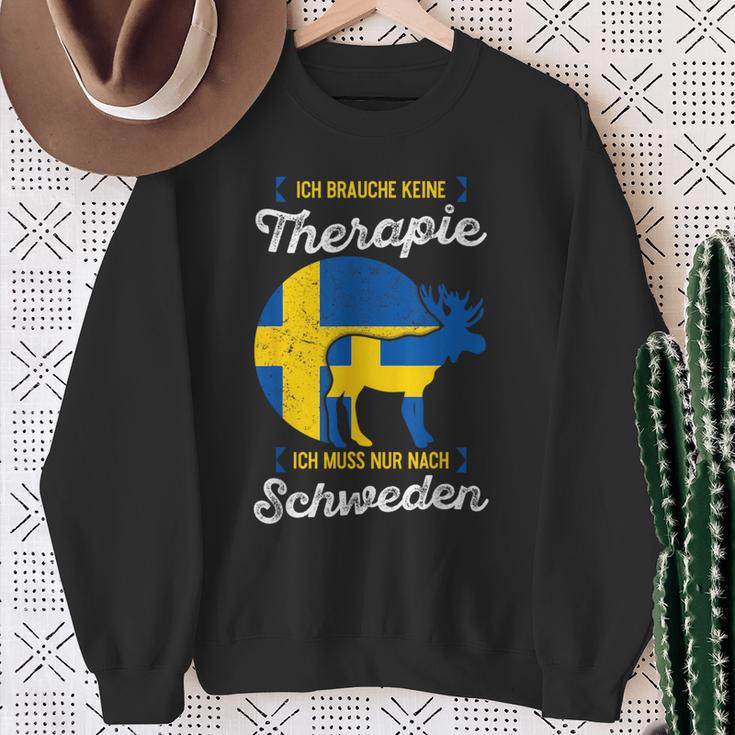 Ich Muss Nur Nach Sweden German Language Sweatshirt Geschenke für alte Frauen