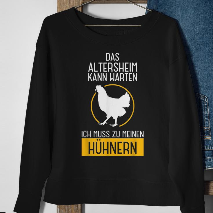 Ich Muss Zu Meinen Hühnern Sweatshirt, Rentner Bauer Lustiges Tee Geschenke für alte Frauen