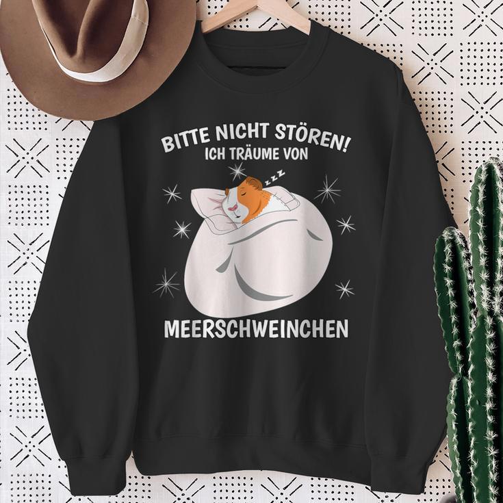 Ich Träumeon Guinea Pigs Sleep Guinea Pig Sweatshirt Geschenke für alte Frauen