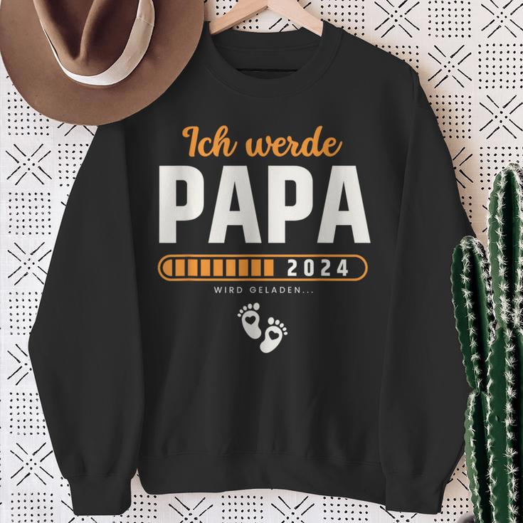 Ich Werde Papa 2024 Surprise Du Wirst Papa 2024 Sweatshirt Geschenke für alte Frauen