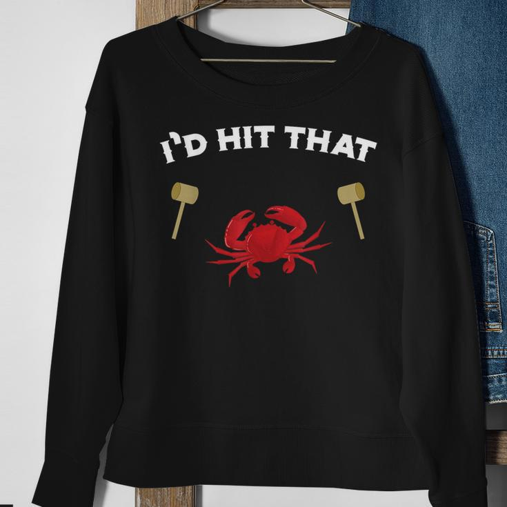 I'd Hit That Maryland Blue Crab Festival Summers Sweatshirt Gifts for Old Women
