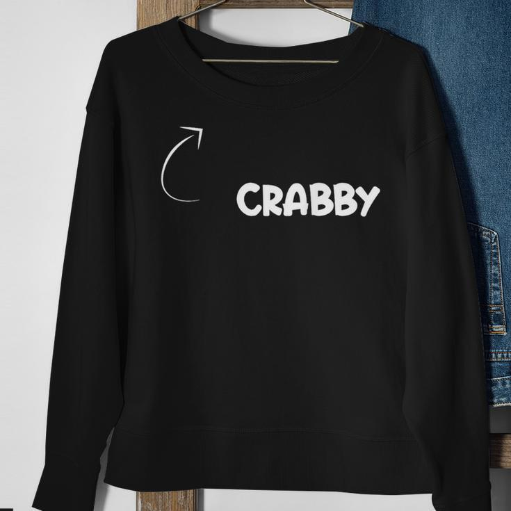 I'm Crabby Personality Character Reference Sweatshirt Gifts for Old Women
