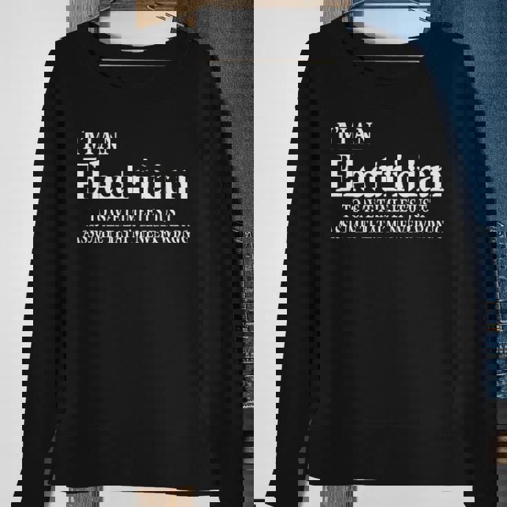 I'm A Electrician Job Title Saying Quote Gif Sweatshirt Gifts for Old Women I'm A Electrician Job Title Saying Quote Gif Sweatshirt Gifts for Old Women