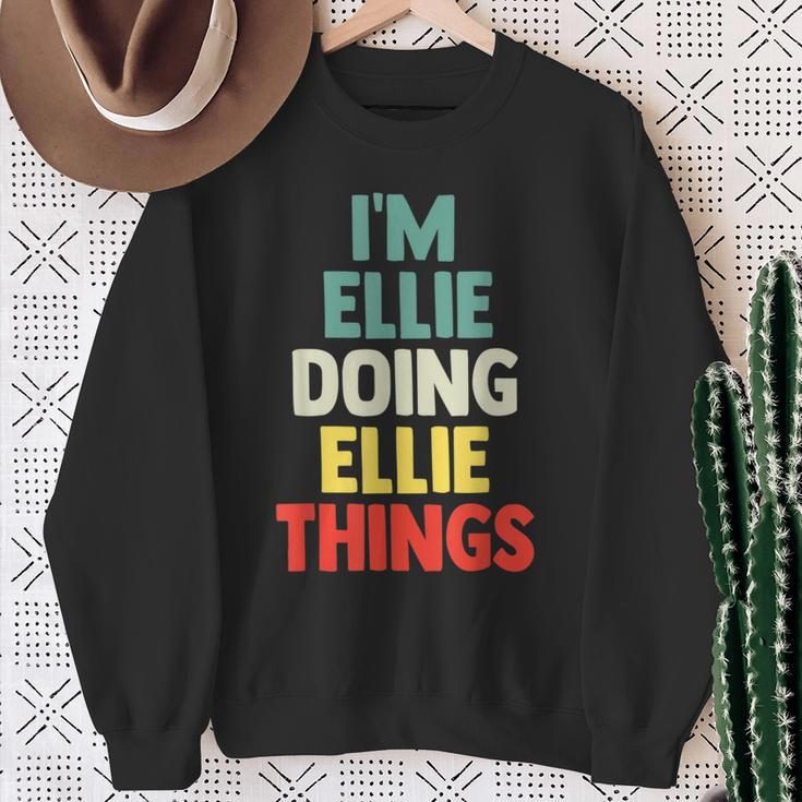 I'm Ellie Doing Ellie Things Personalized Name Sweatshirt Gifts for Old Women