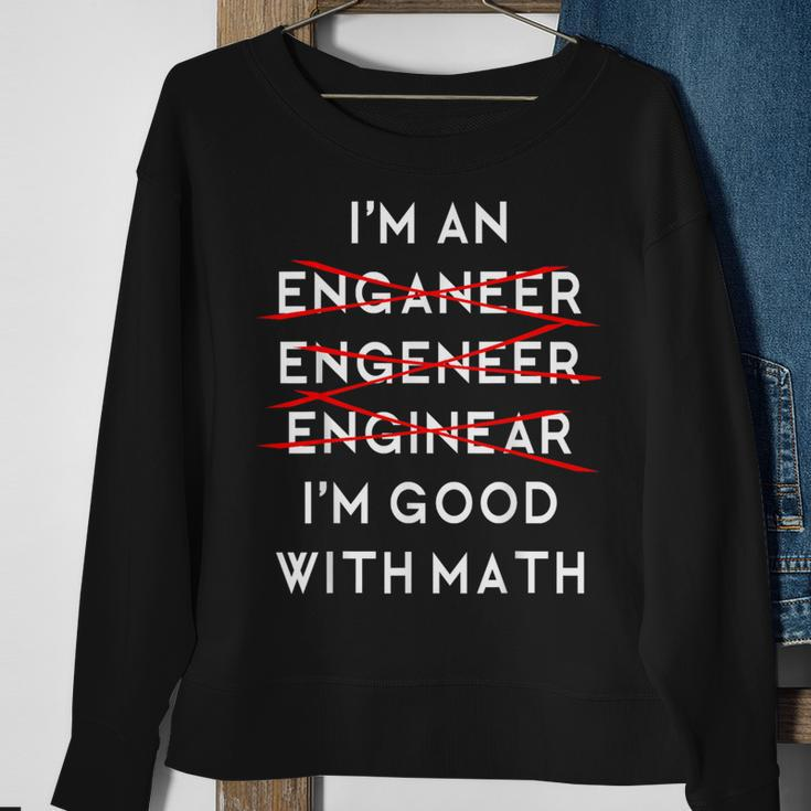 I'm An Engineer Physics Science Nerd Geek Pi Dr Sweatshirt Gifts for Old Women