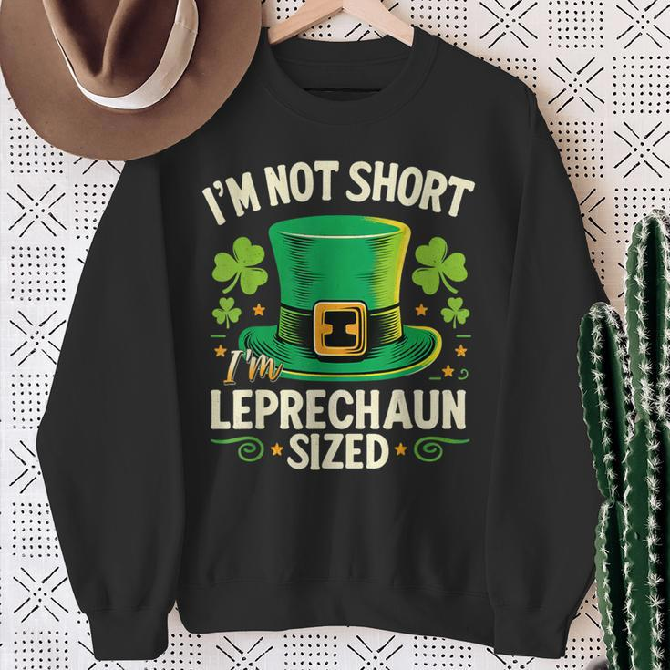I'm Not Short I'm Leprechaun SizeSt Patrick's Day Sweatshirt Gifts for Old Women