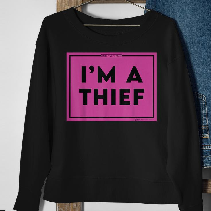 I'm A Thief Shaming Meme Word Sweatshirt Gifts for Old Women