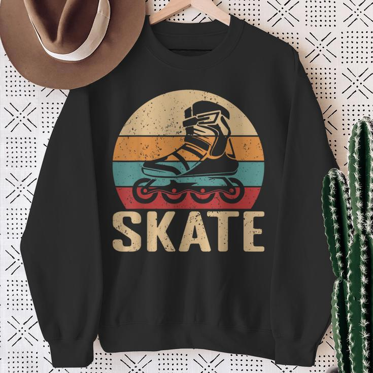 Inline Skater Retro Inline S Sweatshirt Geschenke für alte Frauen