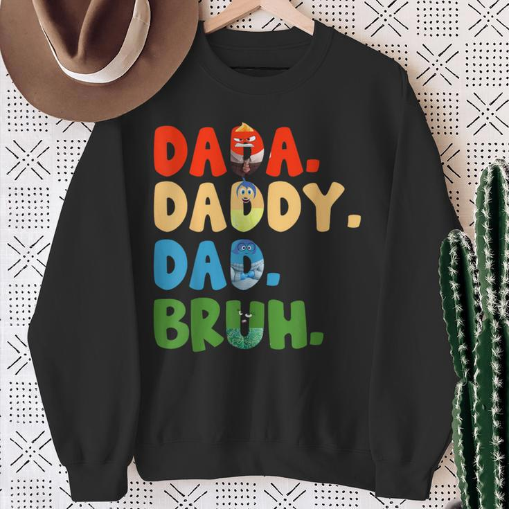 Inside Out Dada Daddy Dad Bruh Fathers Day Sweatshirt Gifts for Old Women