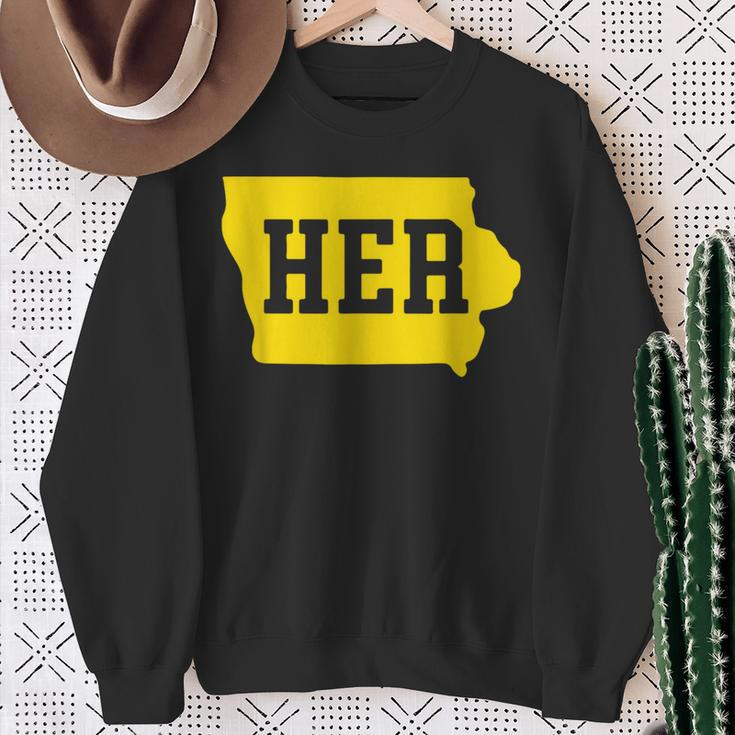 Iowa Her Sweatshirt Gifts for Old Women